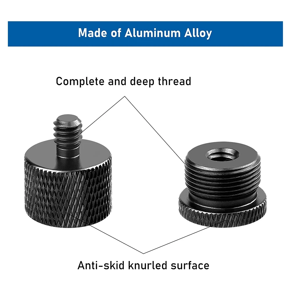 Microphone Stand Mic Boom Arm Set,Mic Thread Adapters-5/8 Female to 3/8 Male and 5/8 Female to 1/4 Male Etc.