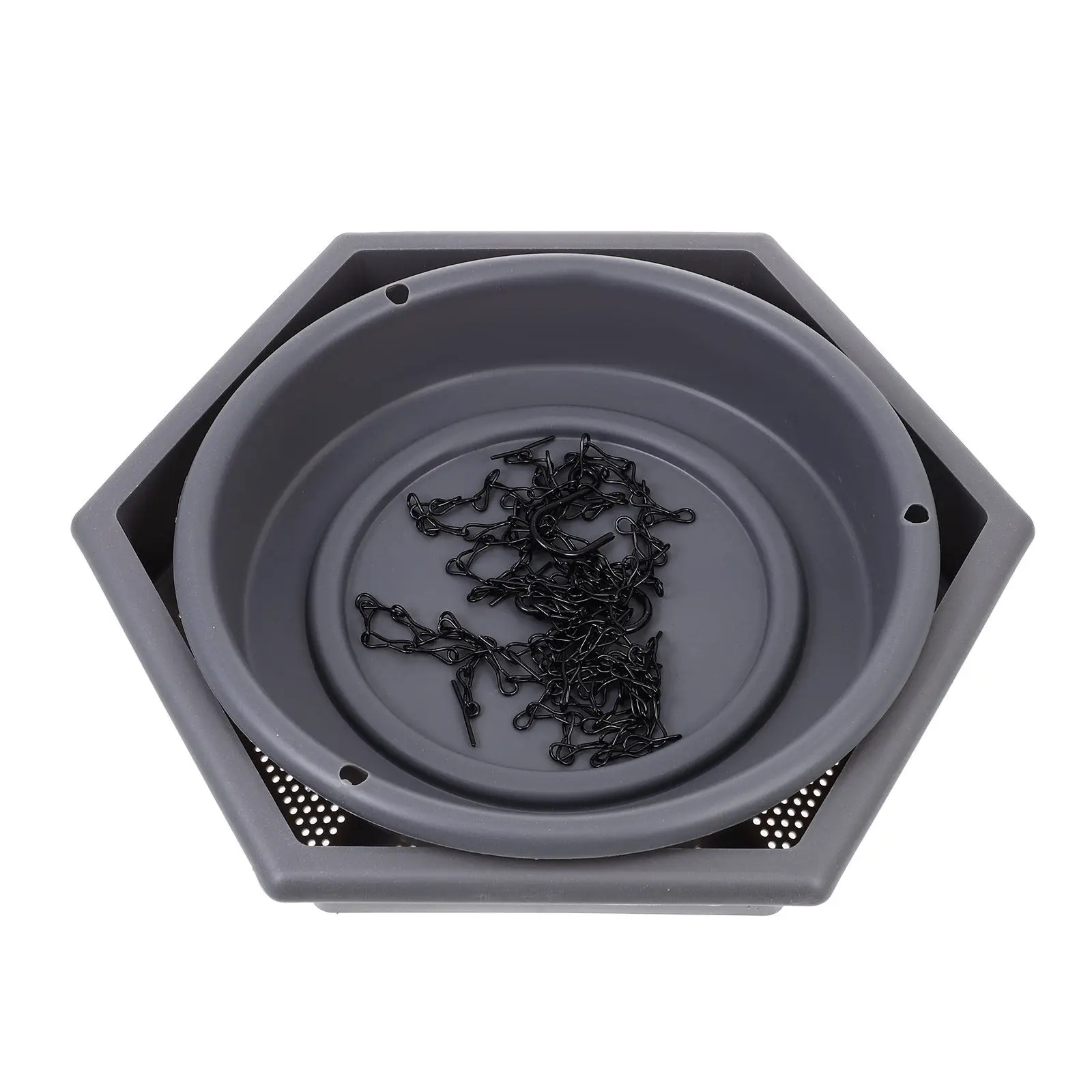 

1Set Hanging Bird Feeder Creative Design Easy Install Indoor Outdoor Use Wild Bird Feeding Plates Water Container Birds Water