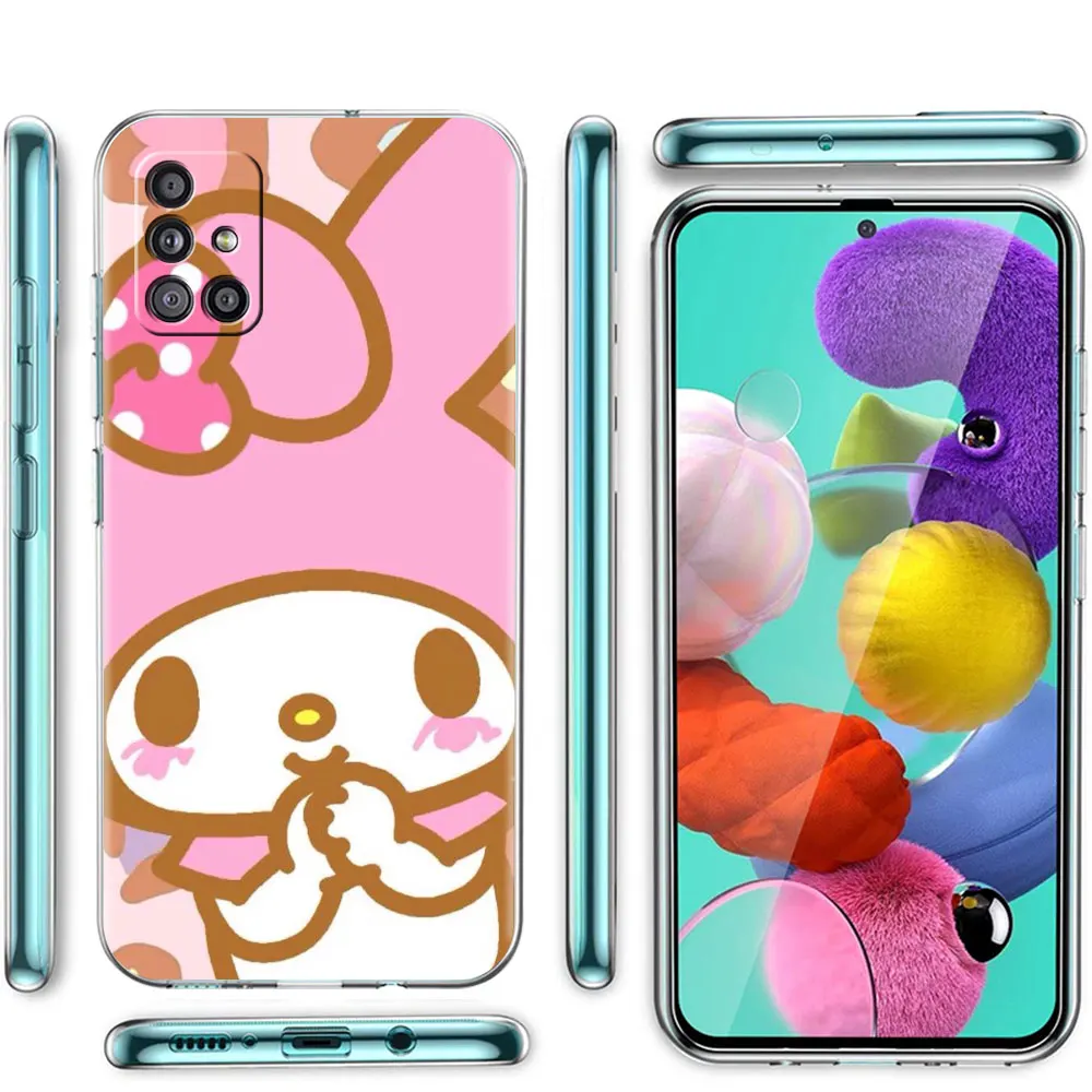 Clear Case Voor Samsung Galaxy A52 A12 A51 A32 A21s A71 A32 A22 50 A70 A31 A72 5G Telefoon cover Kuromi My Melody