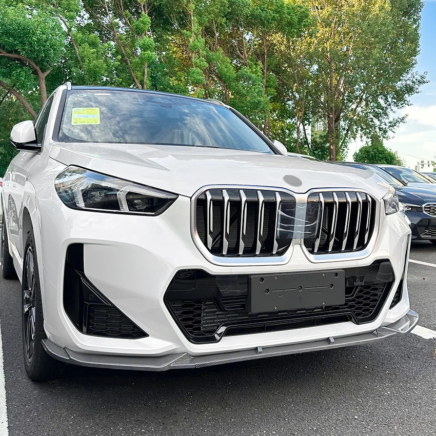 

For BMW X1 IX1 U11 M Sport 2023+ Accessories Front Bumper Lip Spoiler Upgrade Kit