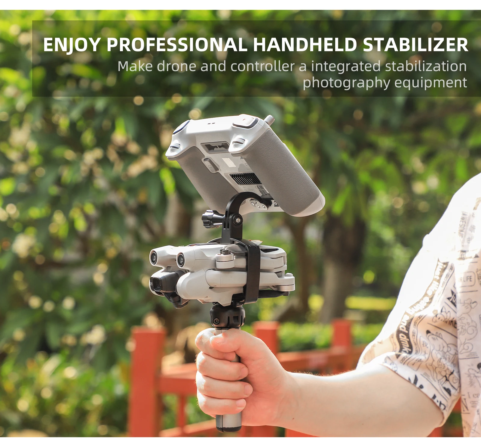 For MINI 3 PRO Drone Handheld Gimbal Bracket Stabilizer For Mini 3 Pro DJI RC Holder RC-N1 Mount Grip Drone Accessories