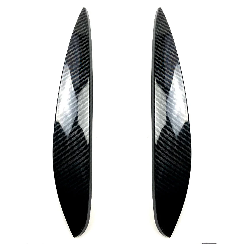 Carbon Fiber Headlight Eyelids Eyebrows for Mercedes Benz Smart 2014+ Car Sticker