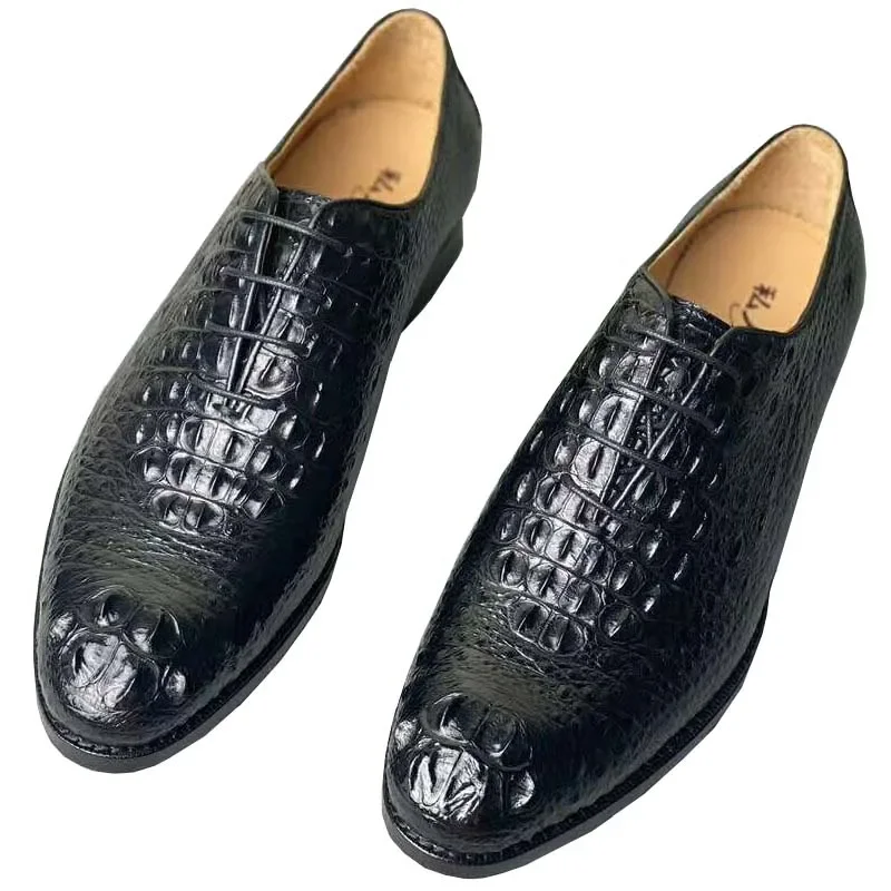 xinepiju new arrival  men formal shoes    crocodile leather men wedding groom