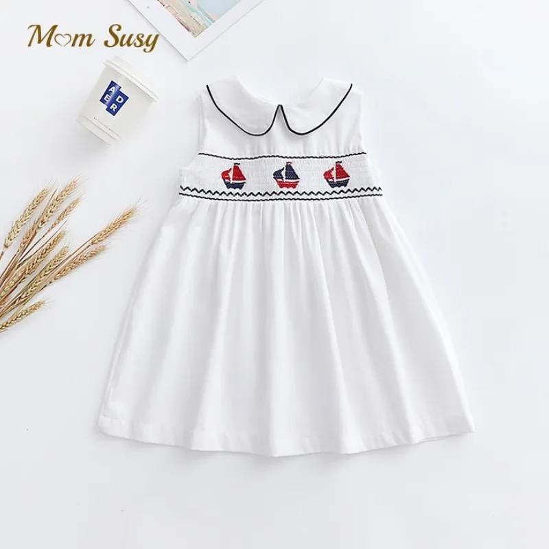 

Baby Girl Princess Cotton Embroidered Dress Infant Toddler Child High Quality Vestido Spring Summer Autumn Baby Clothes 1-5Y