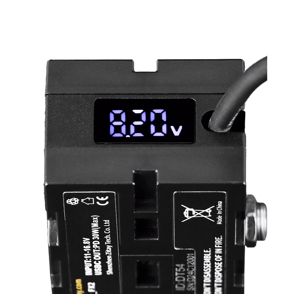 Bateria do manequim com saídas duplas, D-Tap para F550, F970, Tipo-C, Acoplador DC, Câmera, Atomos, Gravador, Vídeo, Transmissor de Sinal