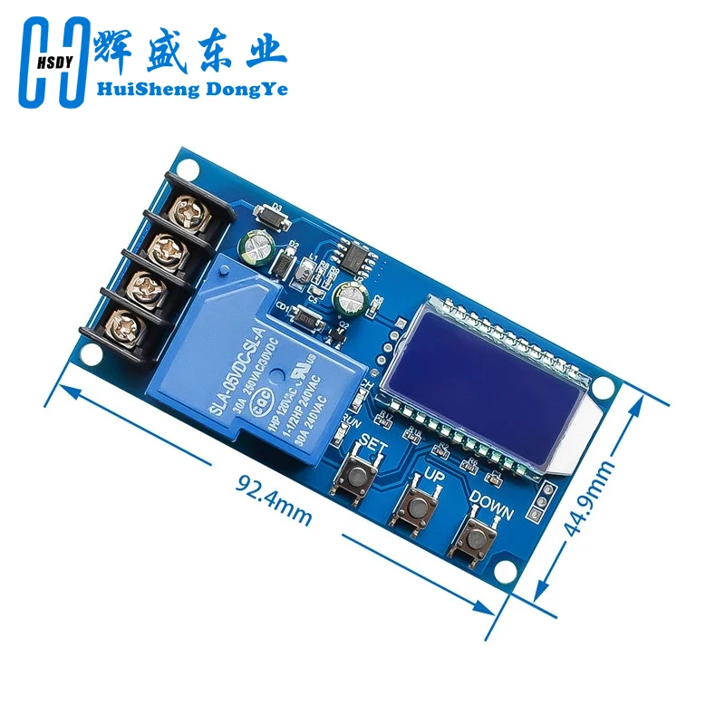 XY-L30A NC Battery Charging Control Module Digital Full Power Off Overcharge Protection Switch 6-60 V with LCD Display