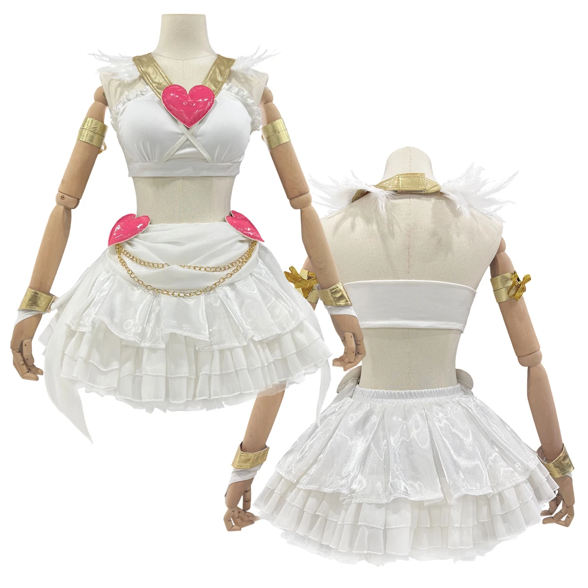 HOLOUN Kous Panty Anime Panty Anarchie Cosplay Kostuum Pruik Top Rok Conventie Dagelijkse slijtage Halloween