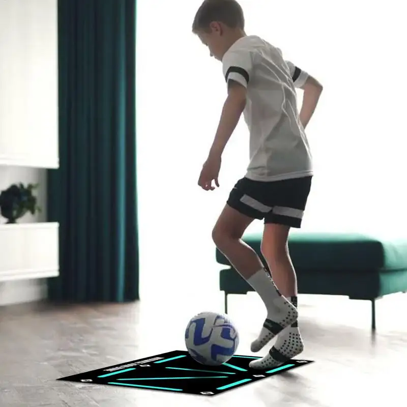 بساط تدريب كرة القدم، معدات تدريب كرة القدم غير قابلة للانزلاق، قابلة للطي للأطفال والكبار، بساط تدريب داخلي، معدات خارجية