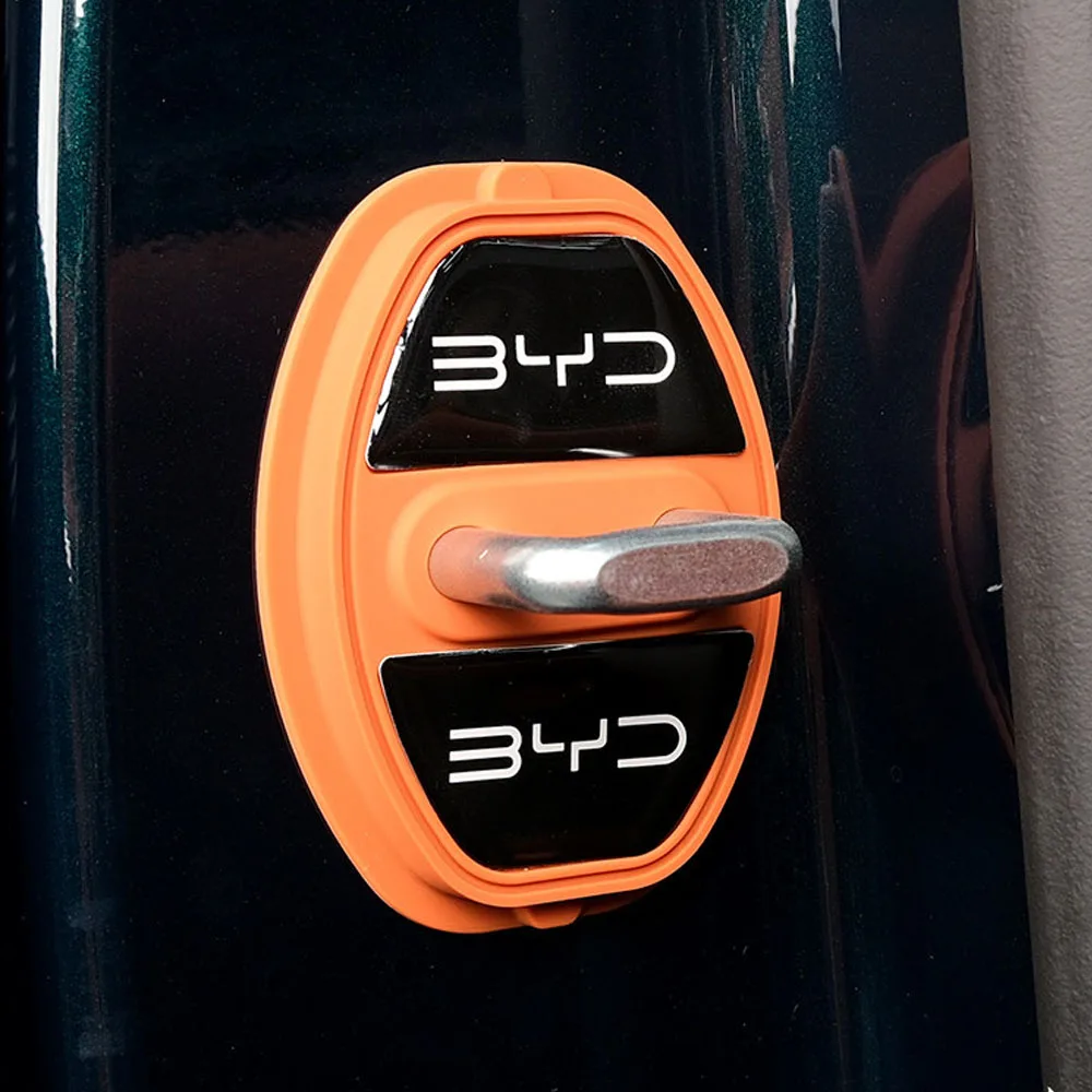 4 Pcs Silicone Protective Cover For Door Lock Buckle For BYD Great Tang Da Tang Car Accessories Magnetic Anti Rust Cover
