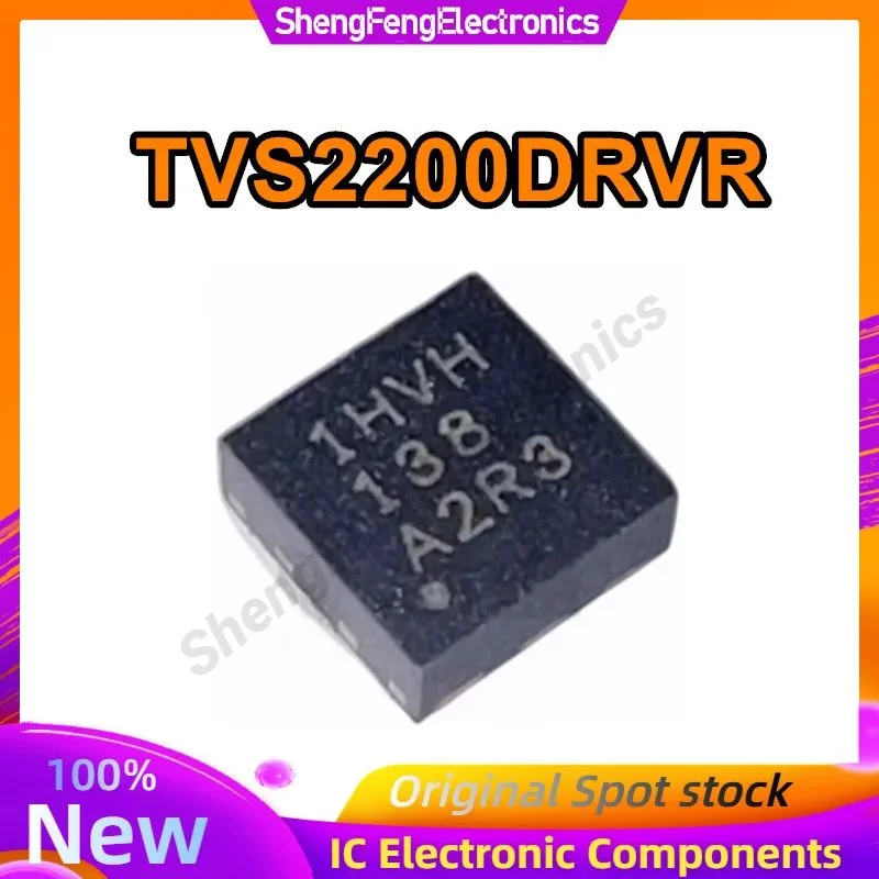 5PCS TVS2200DRVR TVS2200 1HVH IHVH QFN-6 ชิปเซ็ต 100% ใหม่ต้นฉบับสต็อก