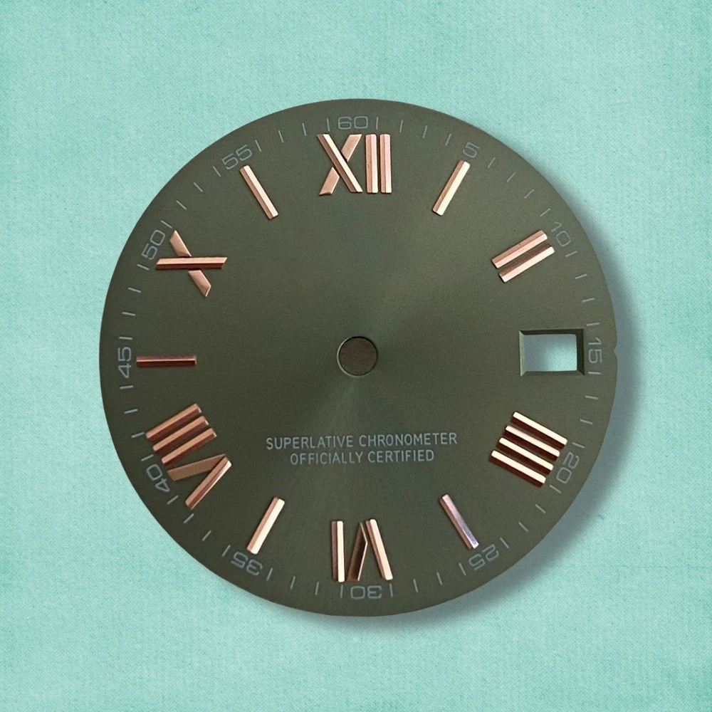 S شعار الأرقام الرومانية 28.5 مللي متر NH35 الطلب مناسبة لحركة NH35/NH36 ملحقات NH35 عالية الجودة ﻿ مشاهدة تعديل