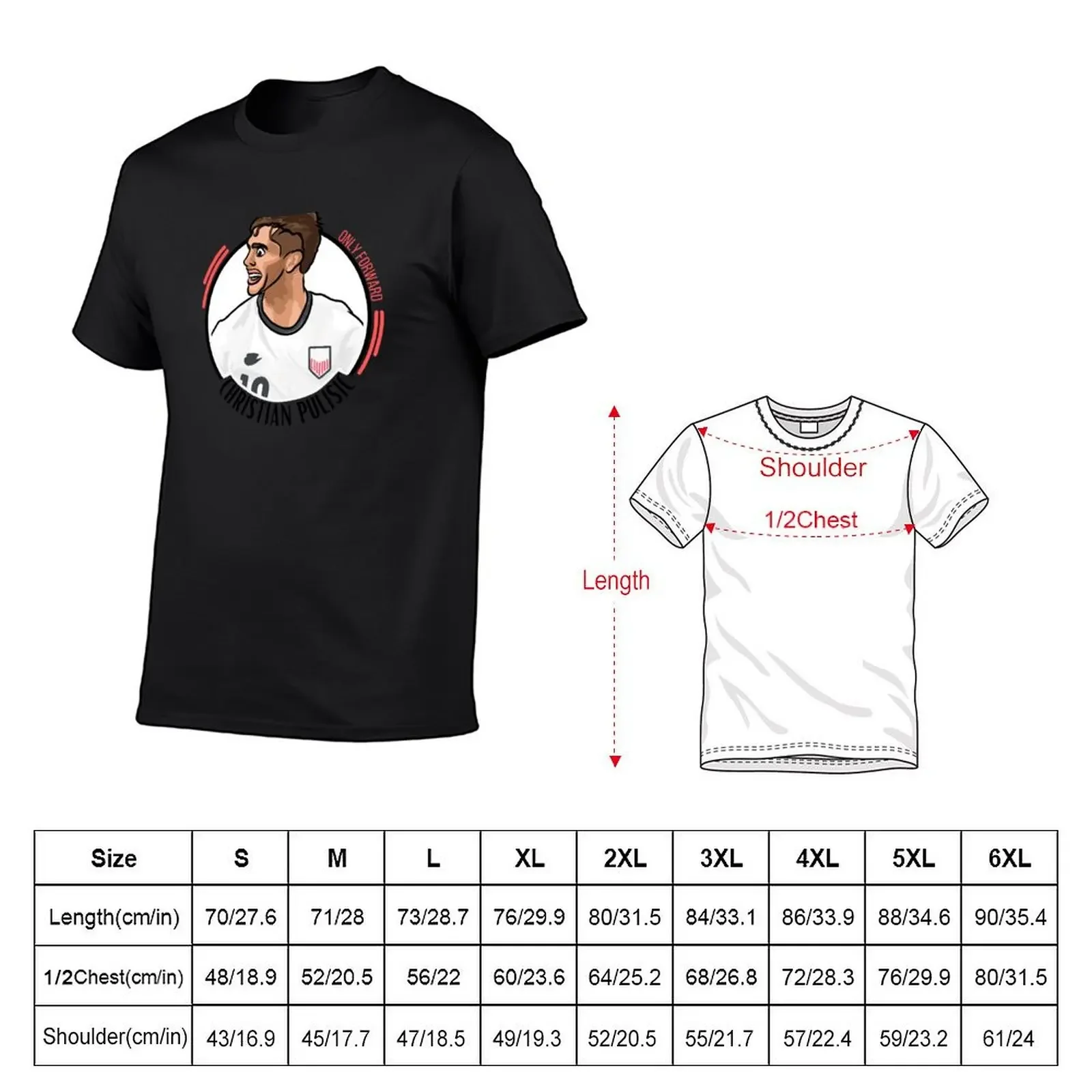 Christian Pulisic T-Shirt vintage plus size tops shirts graphic tees anime tshirt Men's clothing