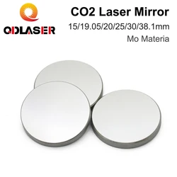 QDLASER CO2 Laser Mirror 3Pcs Mo Mirror Dia.15 19.05 20 25 30 38.1mm Thickness 3mm for CO2 Laser Cutting Engraving Machine