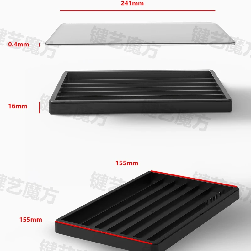 

[Keycap Storage Box] Customized Keyboard Cap Organizing Dustproof Storage Box ABS Material Multi-layer Overlapping Display Cases