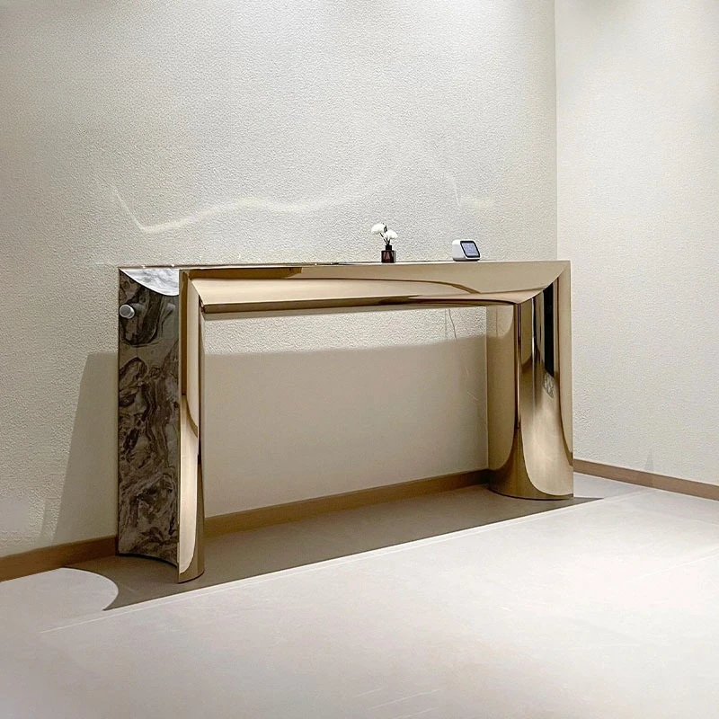

Luxury marble home furniture rectangular modern narrow foyer table entrance console table