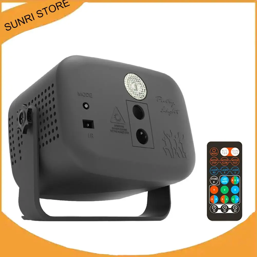 SUNRI-MiniディスコストロボライトRGB リモコン付き レイブクラブ ダンスバー ギグ DJ照明