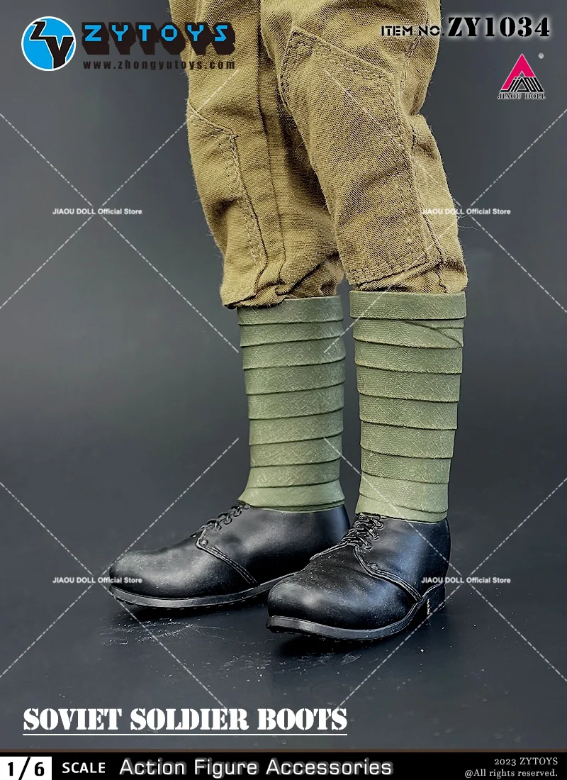 ZYTOYS ZY1024 ZY1038 1/6 bottes de Combat WWII bottes hautes militaires chaussures modèle adapté 12 ''mâle soldat figurine corps poupées jouet