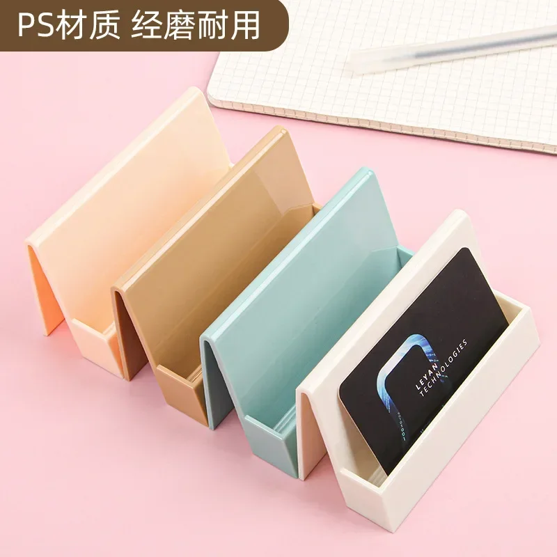 Creative Unique Women's Business Card Holder Desktop Card Storage Box Display Stand Business Exhibition Rack