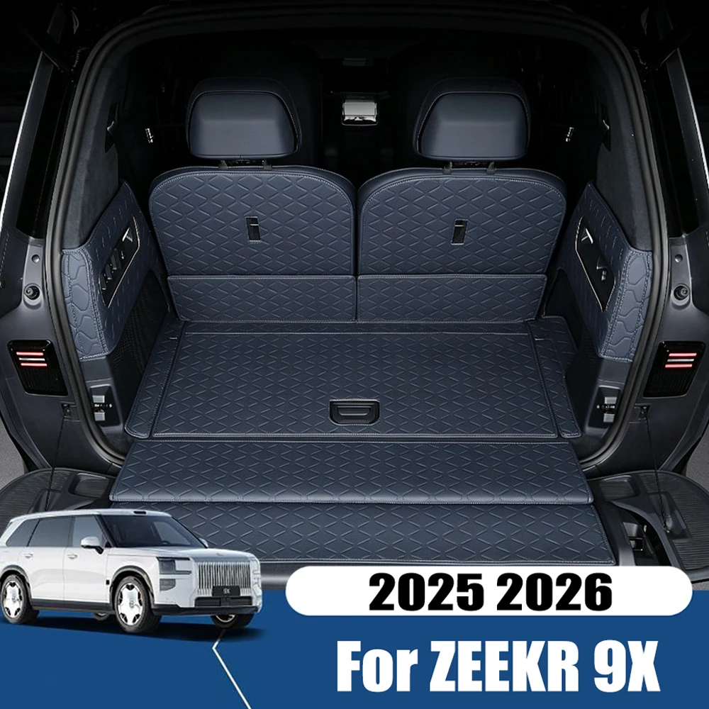 Leather Trunk Cushion For ZEEKR 9X Environmentally Friendly Soft Bag Tail Box Cushion Wear-resistant Full Surround Accessories