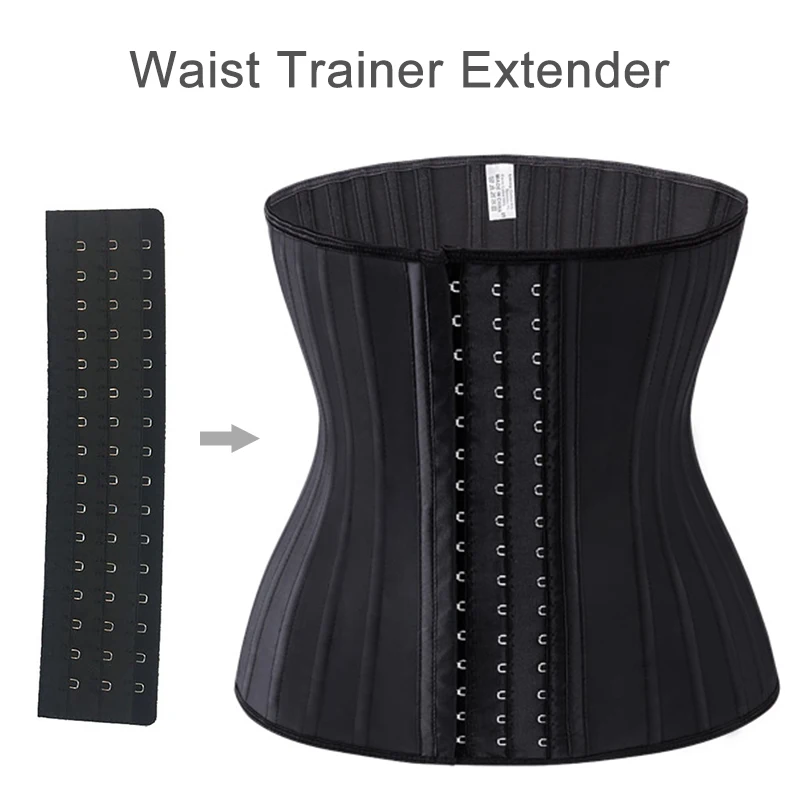 25 Steel Bone Waist Trainer Extender 12 16 18 Hooks 26Cm 30Cm Corset Extension Belt Body Shaper Extender Buckle