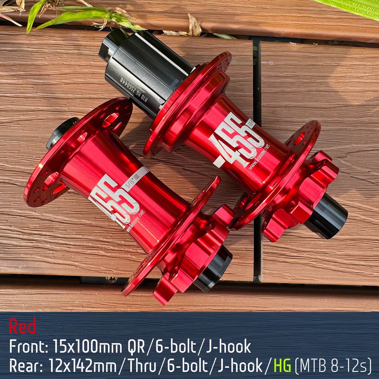 Koozer 455 QR 120 Click HG XD MS 8-12s 32 Holes CR-MO Steel Axle