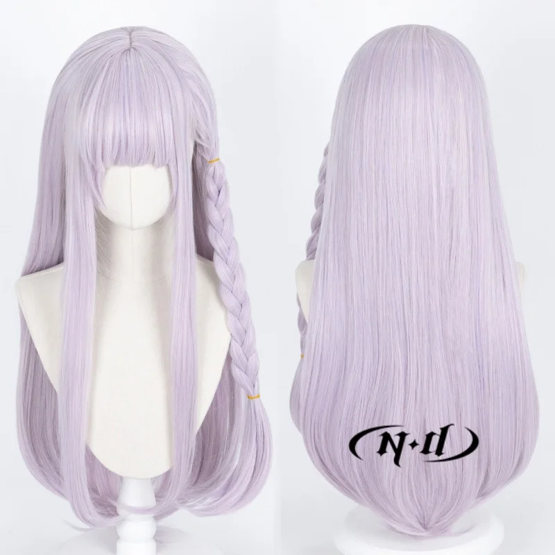 ND Kyoko Kirigiri Cosplay Wigs Hairpiece Danganronpa Anime Cosplay Hair Wigs Heat Resistant Synthetic for Women Comic Con Coser