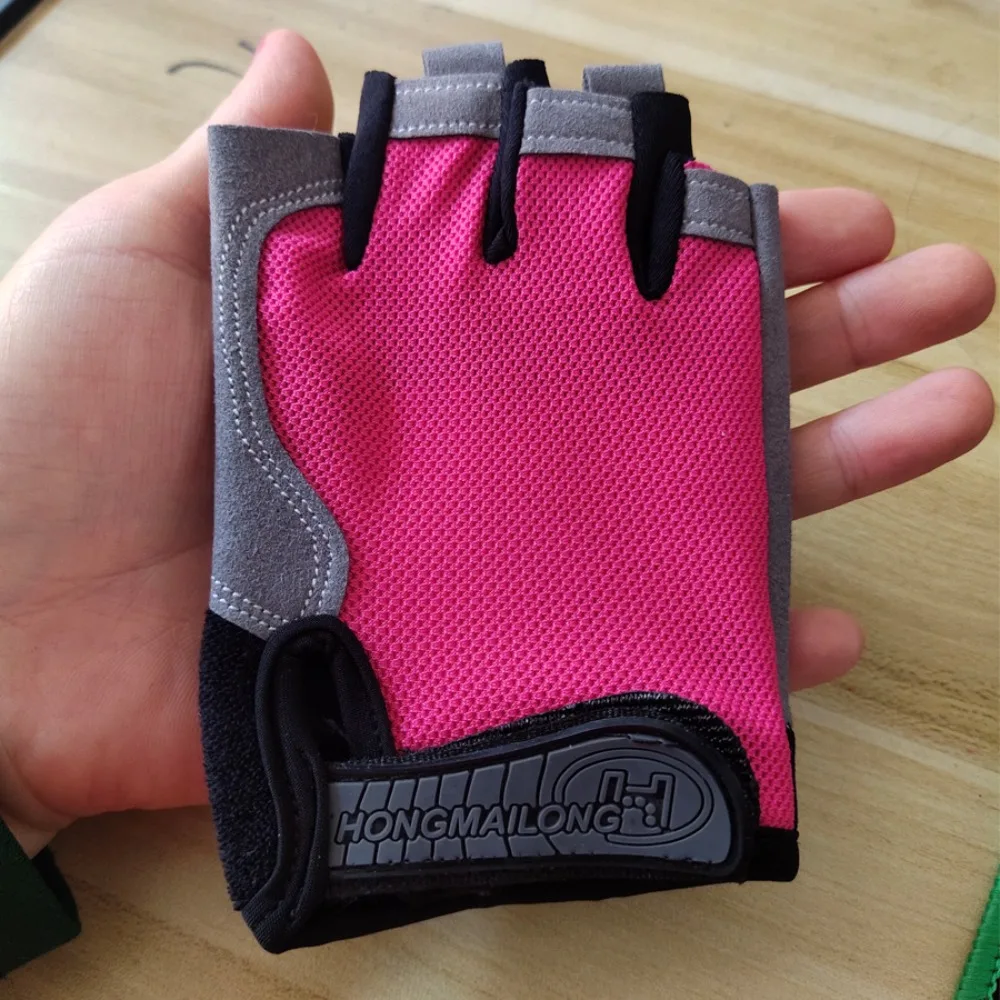 

Shockproof Kids Cycling Gloves Breathable Half Finger Anti Slip for Bike Balance Bike