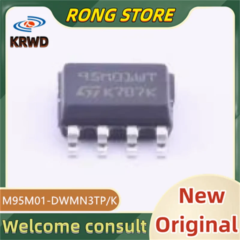 

5 шт. 95M01WT НОВЫЙ Оригинальный M95M01-DWMN3TP/K M95M01-DWMN3TP M95M01-DWMN3 SOP-8