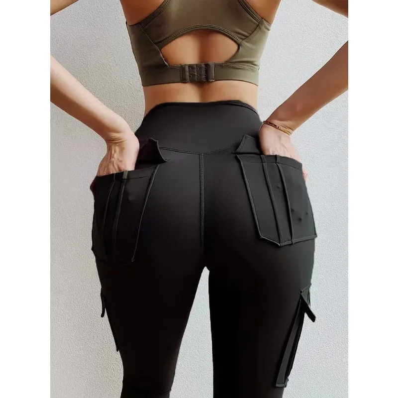 

High Waist Yoga Pants Pockets Women Legging Running Sportswear Yoga wear For Women Fitness Legging Pants