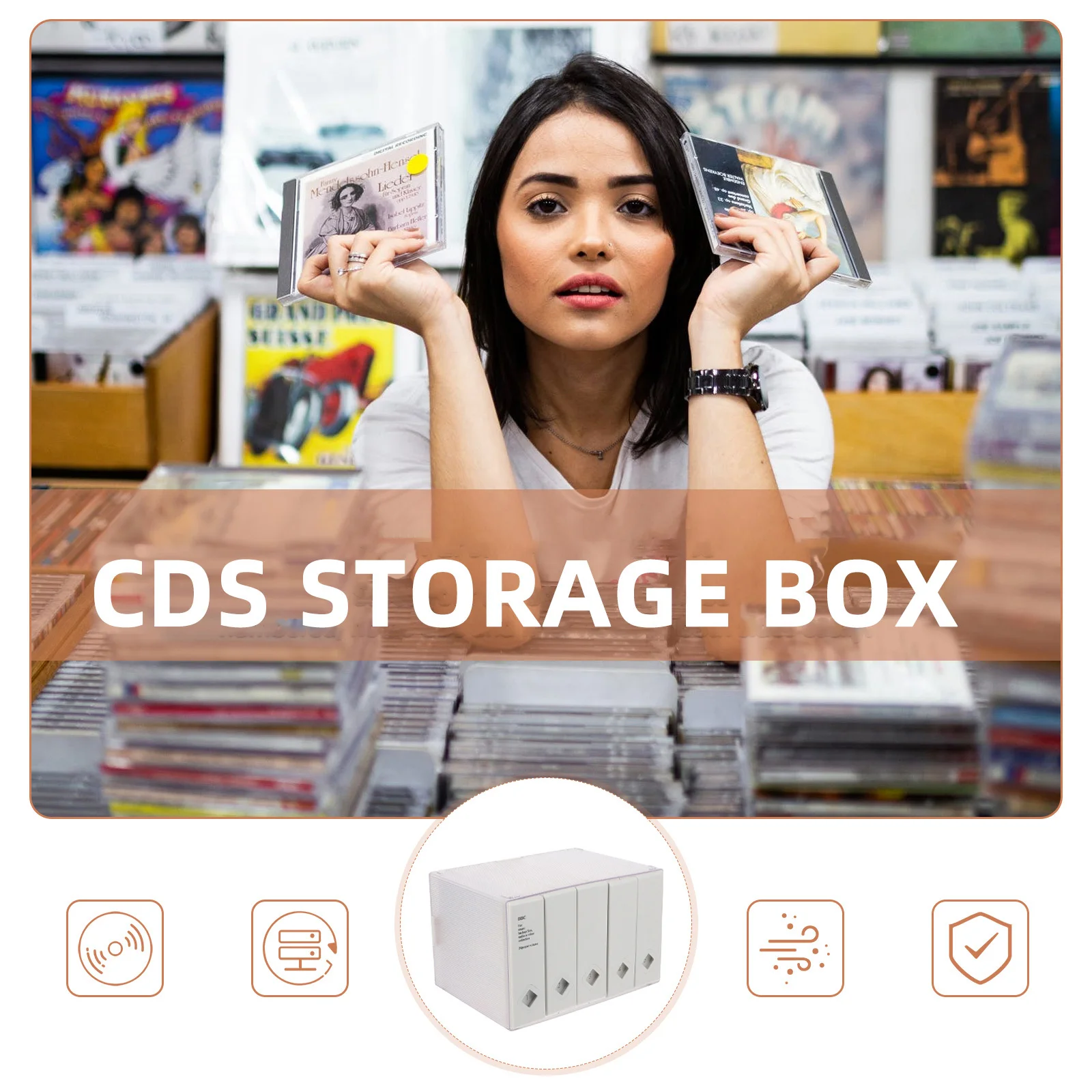 

Cds Storage Case Large Capacity Portable Disc Holder Double Sided Zipper Cd Organizer Protector Bag Cds Storage Case