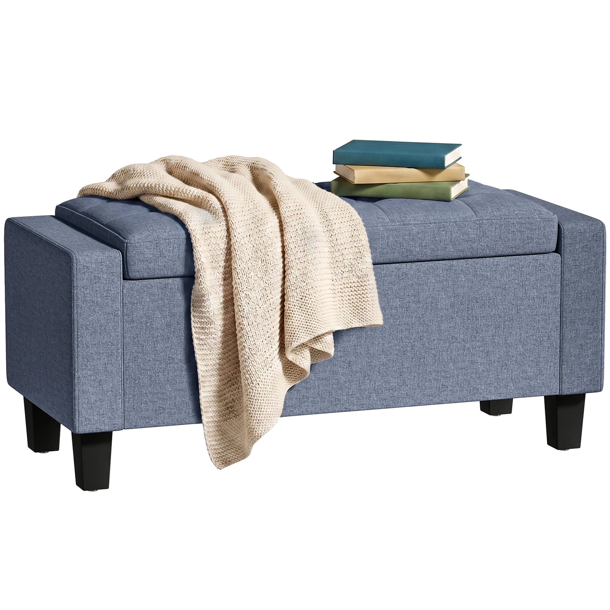HOMCOM Storage Ottoman Bench 36.6