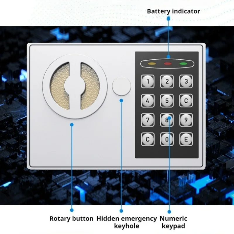 

Safe small office and home smart password fingerprint built-in safe box mini Security and Protection safety box