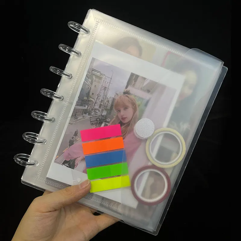 

Yiwi 2PCS Mushroom Transparent A5 Document Storage Thickened Folder Archive bag Gluing A4 Data Bag