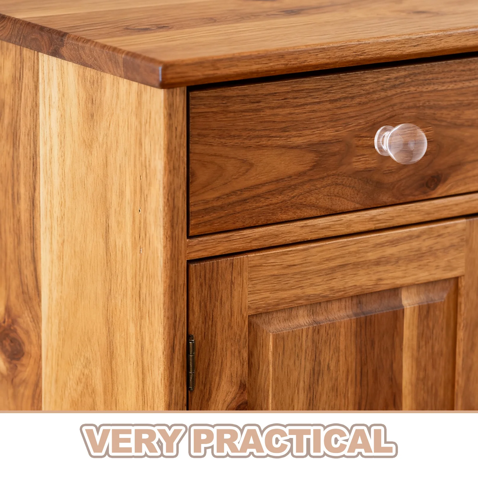 12Pcs Transparent Acrylic Round Ball Knobs Sturdy Comfortable Grip for Closet Doors Cupboard Panels Dresser Drawers