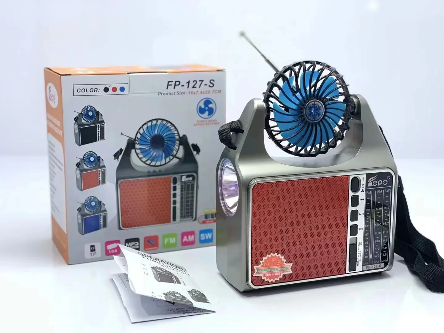 FEPE FP127S Factory Supply Customized Ce Certified Good Quality Portable Pocket Shortwave Am Fm Mw Sw 9 Band Radio