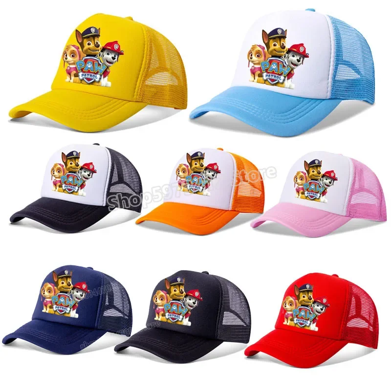 

Paw Patrol Net Cap Korean Version Peaked Caps Baseball Autumn Hat Bonnets Wholesale Beanies for Kids Dog summer Accessories