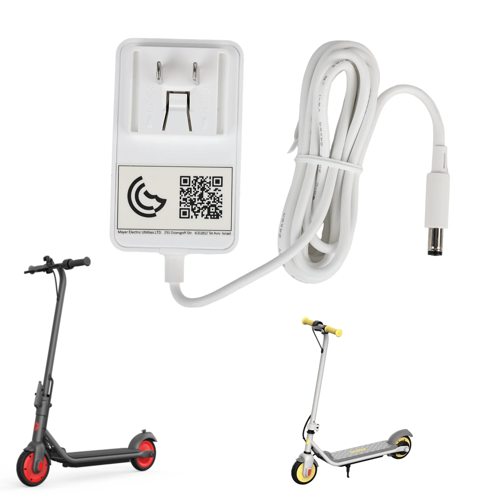 Oryginalna ลadowarka do Ninebot C8 C9 C10 C15 C20 E8 E10 skuter elektryczny 25.2V 24.2W 1A czฤลci zasilacza