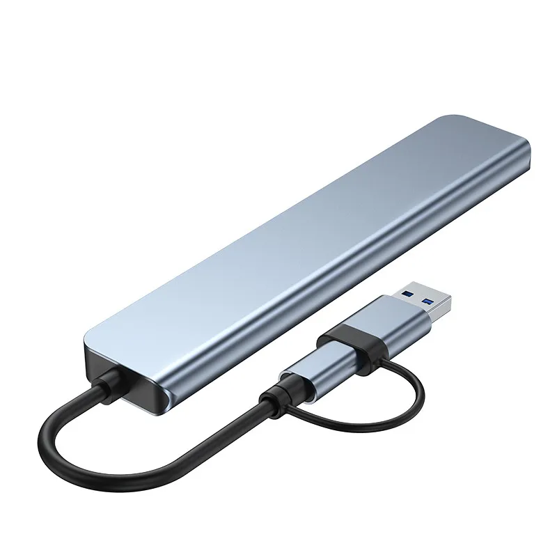 5 Gbit/s USB 3.0 HUB USB C HUB USB C Dockingstation Hochgeschwindigkeits-Splitter Multiport-Adapter TF SD-Kartenleser für PC/Laptops/MacBook – Detail 8