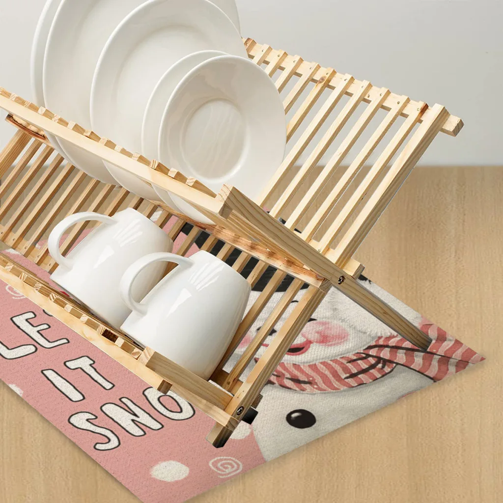 

New-Year-Christmas-Antiskid Kitchen Absorbent Draining Mat Super Draining Coffee Dish Drying Mat Quick Dry Bathroom Drain Pad
