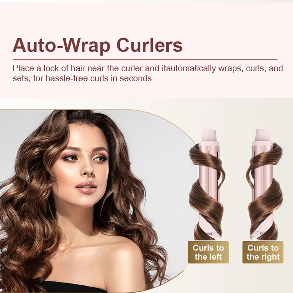 بيع المصنع مباشرة مجموعة مجفف الشعر 5 في 1 أدوات الشعر المهنية مجفف النفخ 800 واط فرشاة الهواء الساخن مع برميل الشباك التلقائي