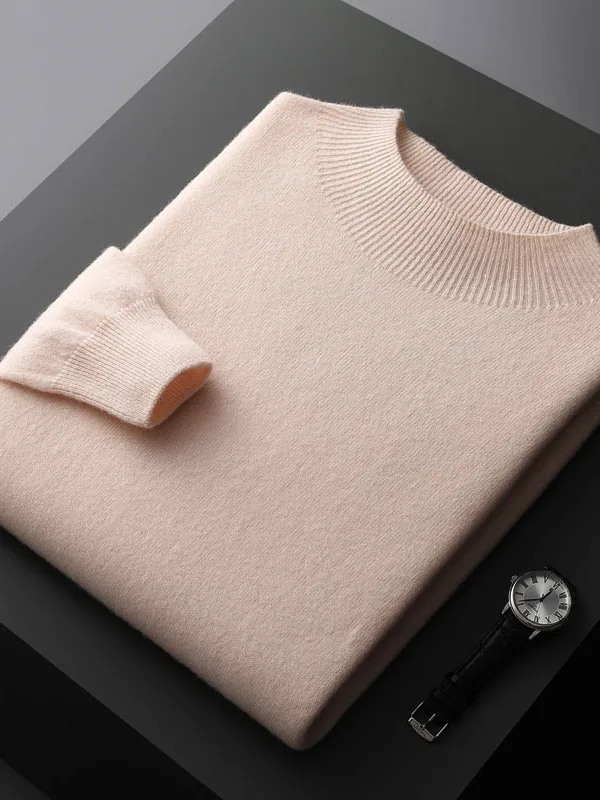 

Busin Knitted Sweater for Men Overhead Long Sve Woolen Base Layer Autumn Winter New Sle Slim Fit Casual Faion