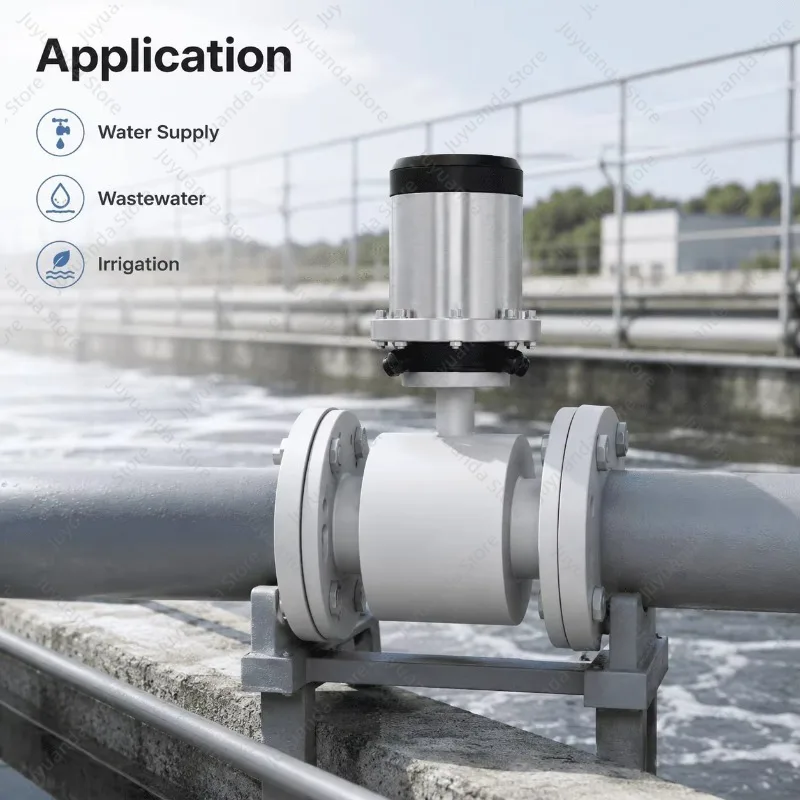 China Factory Sanitary Measuring Channel Featuring Battery Powered Electromagnetic Flowmeter For Brewery Fermentation Liquid