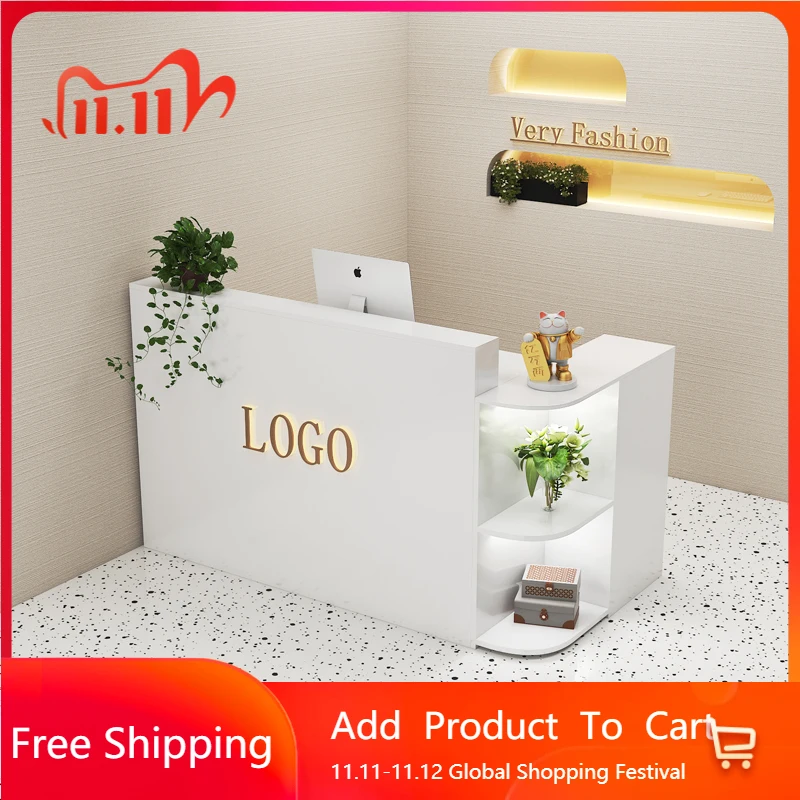 

Japanese Modern Reception Desks Beauty Salon Luxury Clinic Bar Counter Hair Salon Modern Empfangtheke Tisch Hotel Furniture