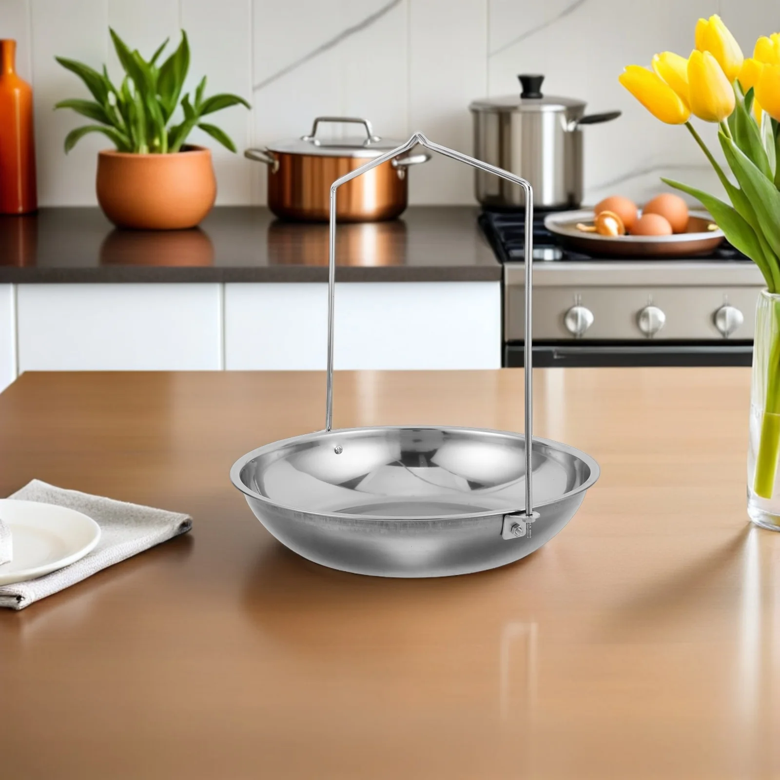 

Stainless Steel Hanging Cradle Heavy Duty Chain Industrial Weighing Scoop For Crane Scales Hanging