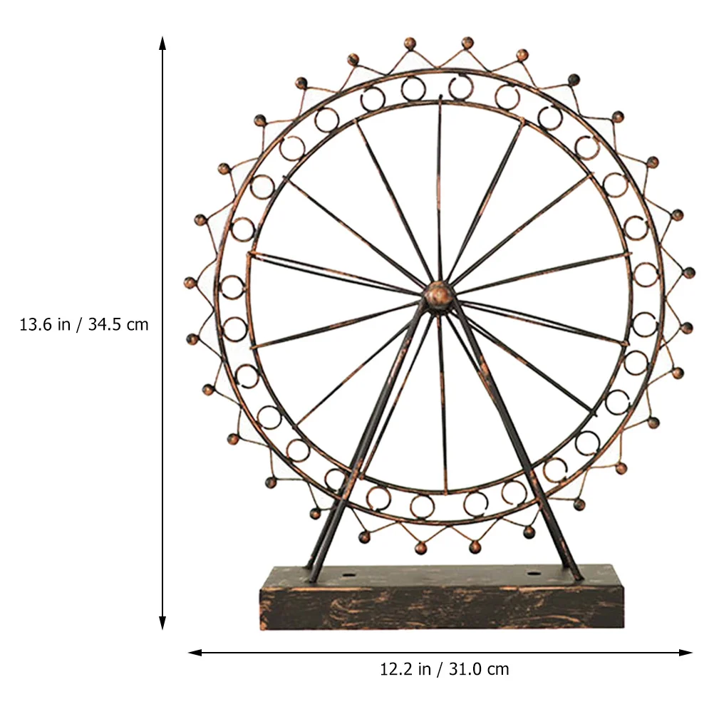 

1Pcs Sky Wheel Vintage LED Lamp Brown Night Light Decorative Minimalist Design for Bedroom Living Room Relaxation