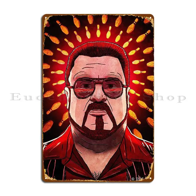 The Big Lebowski Walter Sobchak Metal Plaque Poster Funny Home Club Design Pub Tin Sign Poster