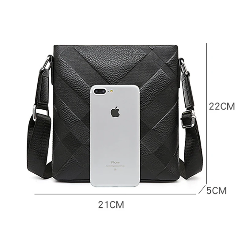 Imagem -05 - Bolsa Crossbody de Couro Genuíno para Homens Bolsas de Ombro Pequenos de Couro de Vaca Bolsa Casual Mensageiro Masculino Nova