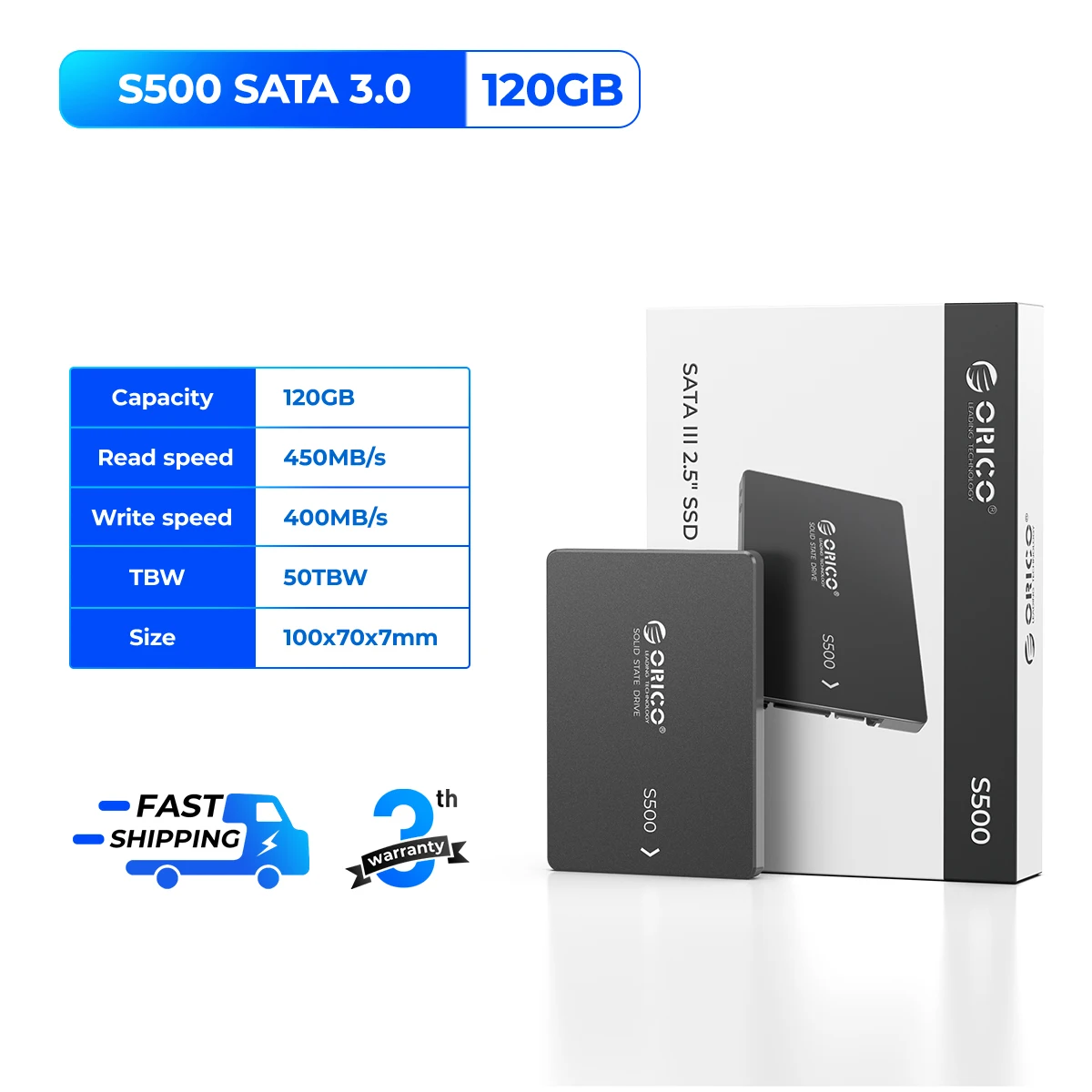 ORICO Y20 SSD Internal Solid State Hard Drive SSD Design for DIY User 2.5 