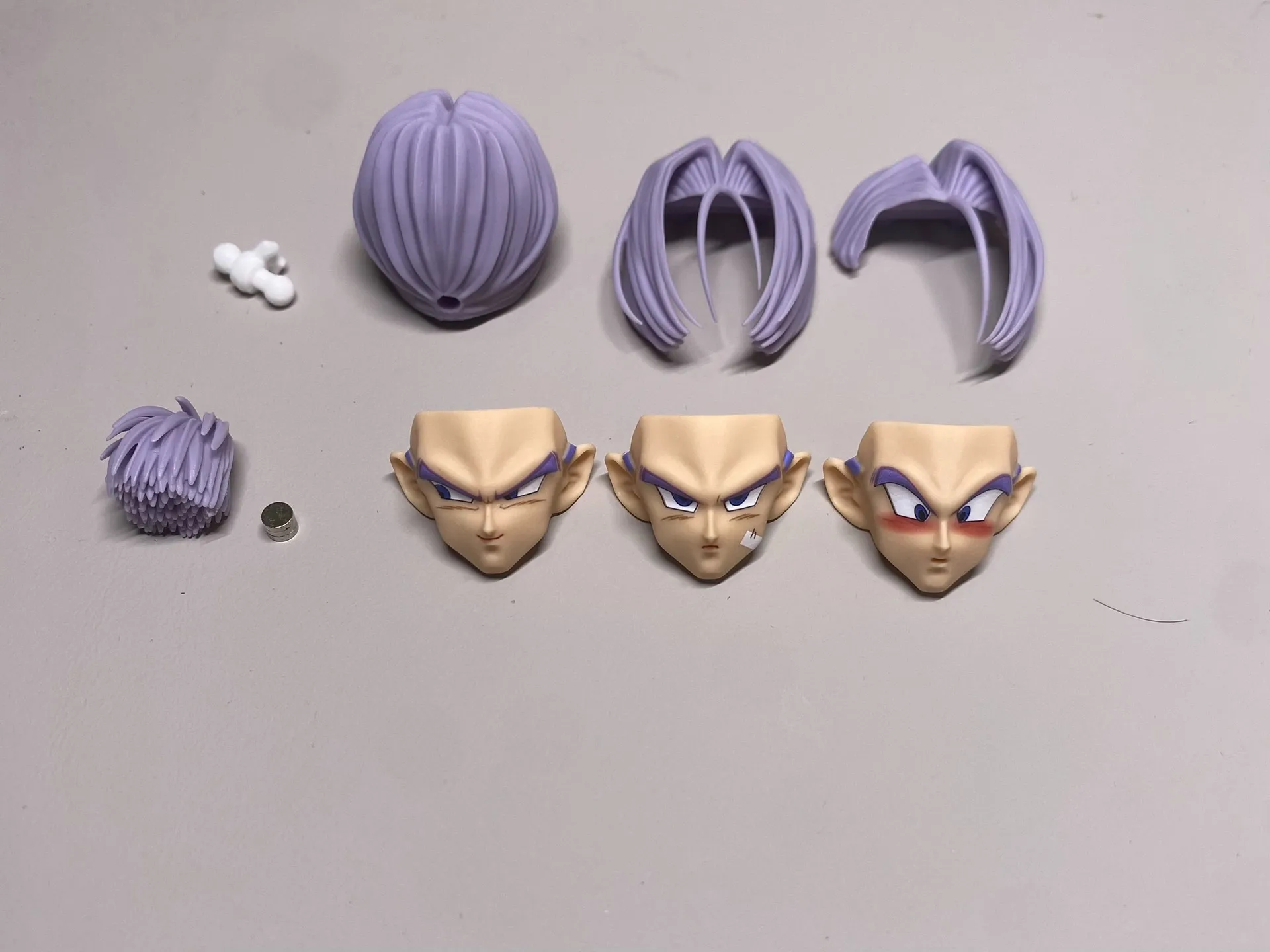 【كو إعادة إنتاج】متوفر في المخزون Air&Hm Trunks Air013 014 015 Headsculpts Dragon Ball Z مجموعة إكسسوارات الشعر على شكل شخصية ألعاب هدايا #3