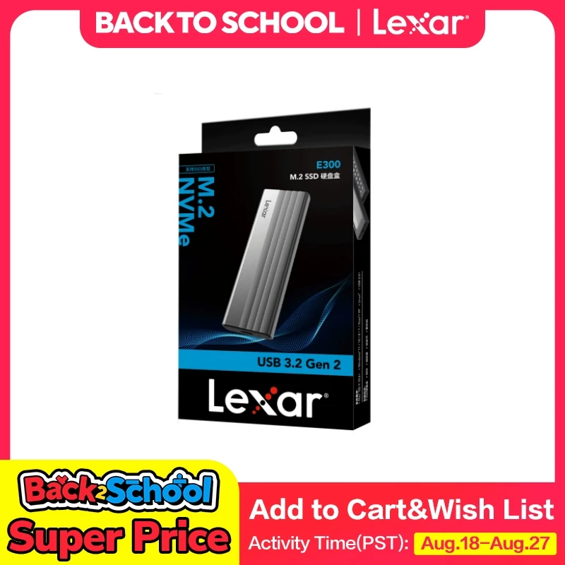 Оригинальный корпус для SSD-накопителя Leaxr E300 M.2, USB 3,2 Gen 2, твердотельный накопитель чехол M.2 NVme для 2280/2242/2260/2230 Оригинальный корпус для SSD-накопителя Leaxr E300 M.2, USB 3,2 Gen 2, твердотельный накопитель чехол M.2 NVme для 2280/2242/2260/2230